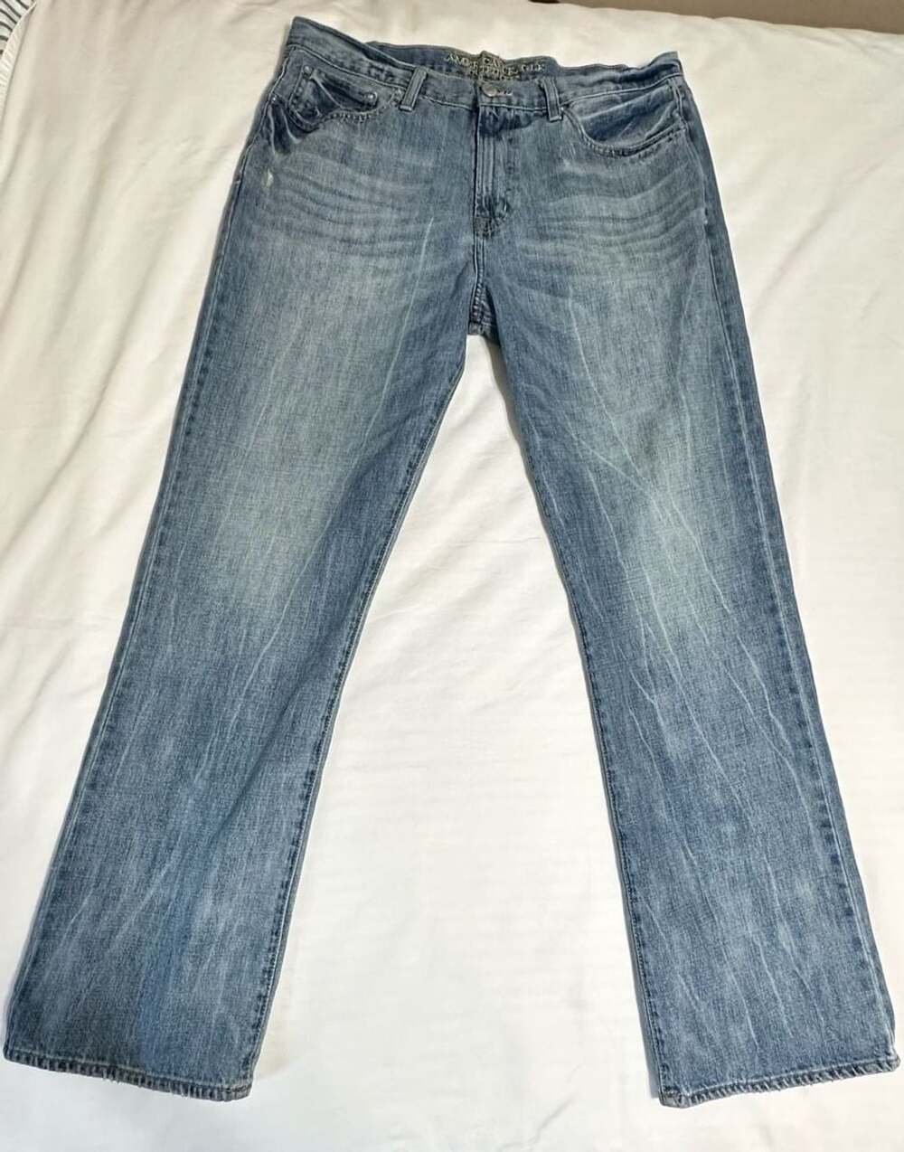 American Eagle Outfitters Boot Cut Jeans Light Wash Men's 36x34